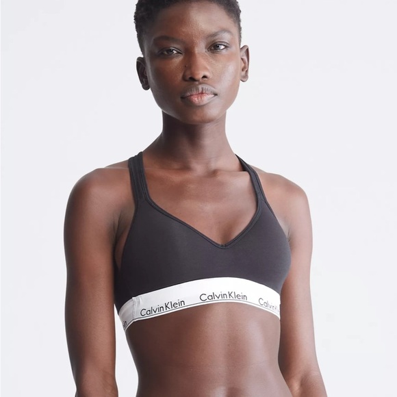 Calvin Klein Modern Cotton Bralette - Black - Picture 7 of 9
